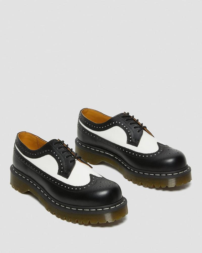 Dr Martens 3989 Bex Smooth Leren Brogue Oxford Schoenen Heren Zwart | NL 204JPQ